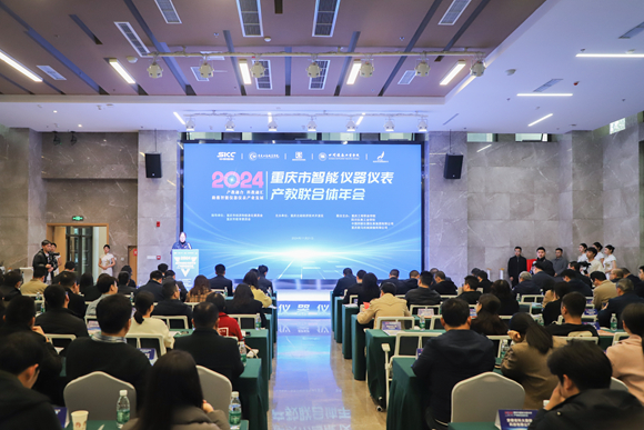 重庆市智能仪器仪表产教联合体2024年年会现场。北碚区委宣传部供图