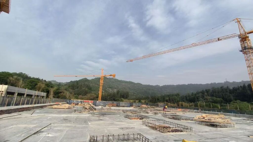 巴南金竹污水处理厂项目建设现场。受访者供图